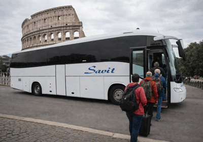 Roma., carico passeggeri.